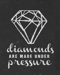 Diamonds are made deals from pressure